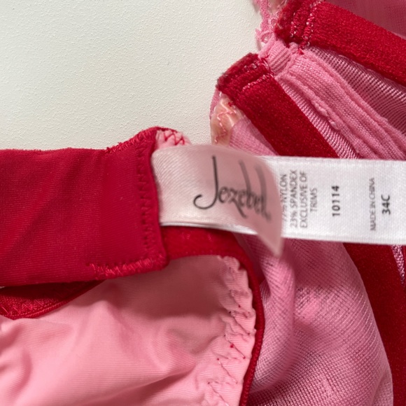 Lot of 2 pink lace bras perfect condition 34c - Picture 4 of 7